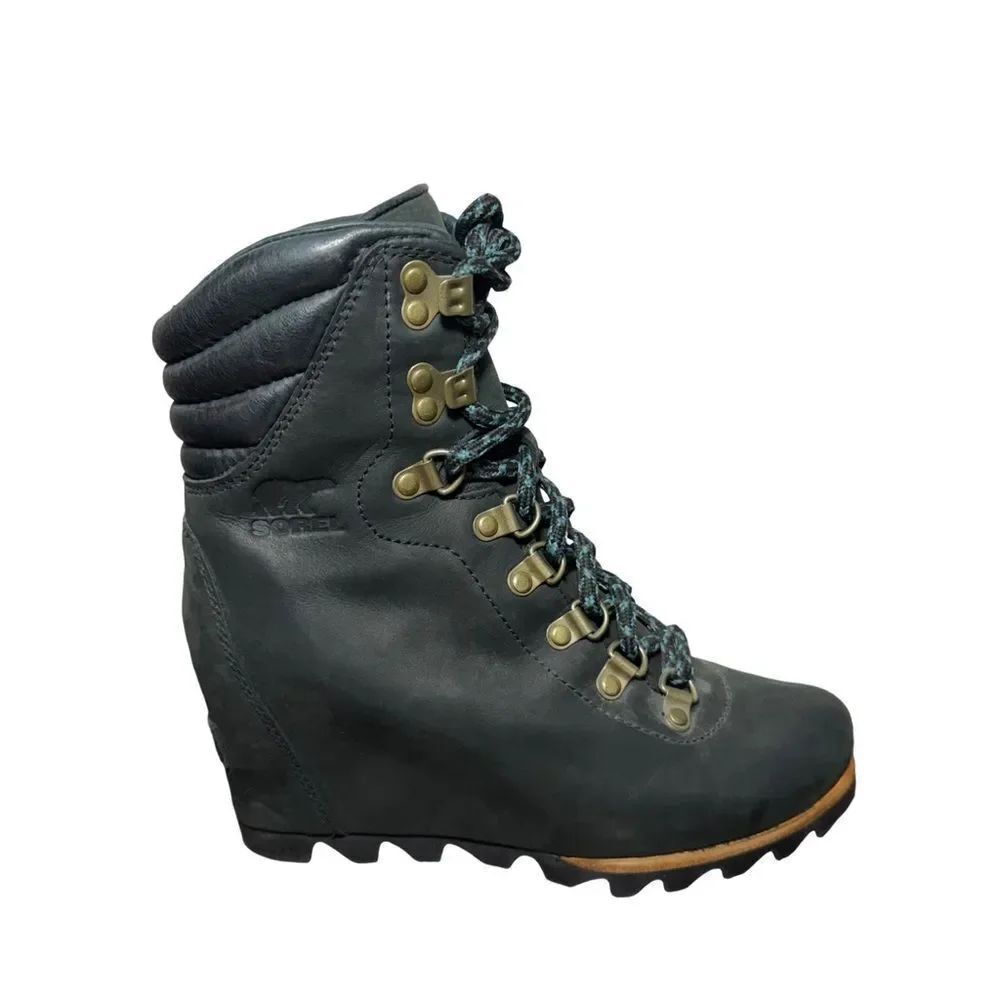 Sorel Women's Dark Gray Heeled Boots